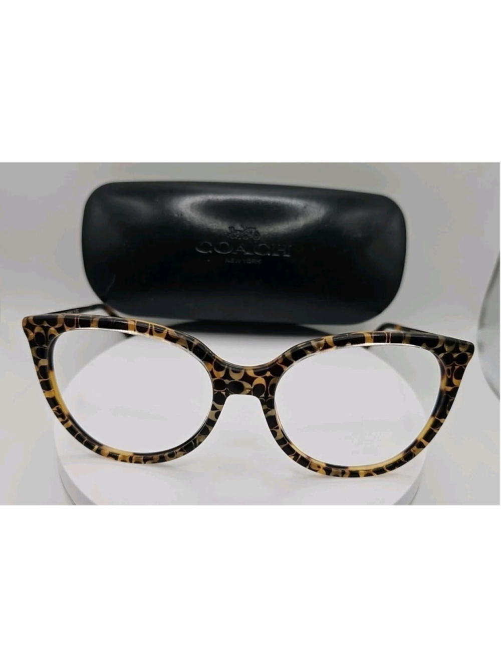 Coach HC 6125 5519 Spotty Tortoise Sig C 53□18 140 Eyeglasses Frames With Case